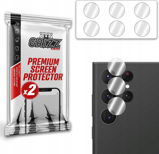 Изображение GrizzGlass Szko na aparat GrizzGlass HybridGlass Camera Samsung Galaxy S23 Ultra