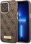Attēls no Guess Etui do iPhone 14 Pro 6,1" brzowy/brown hard case 4G Logo Plate MagSafe
