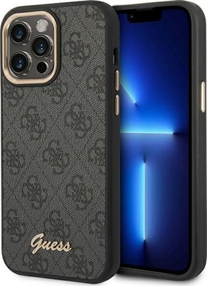 Attēls no Guess Etui do iPhone 14 Pro Max 6,7 black/hard case 4G Vintage Gold Logo