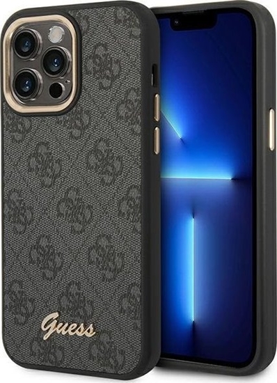 Picture of Guess Etui do iPhone 14 Pro Max 6,7 black/hard case 4G Vintage Gold Logo