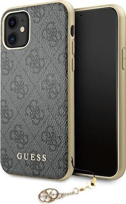 Attēls no Guess Etui Guess GUHCN61GF4GGR Apple iPhone 11 grey/szary hard case 4G Charms Collection