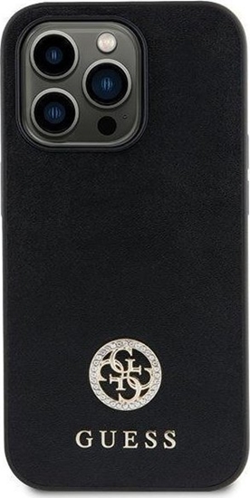 Picture of Guess Etui GUHCN61PS4DGPK Apple iPhone 11/XR hardcase Strass Metal Logo czarny/black