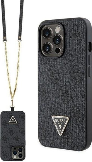 Picture of Guess Etui GUHCP13LP4TDSCPK Apple iPhone 13/13 Pro hardcase Crossbody 4G Metal Logo czarny/black