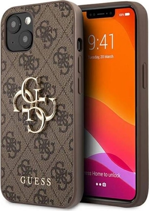 Attēls no Guess Etui Guess GUHCP13M4GMGBR Apple iPhone 13 brzowy/brown hardcase 4G Big Metal Logo