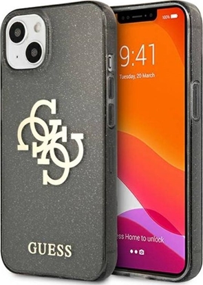 Attēls no Guess Etui Guess GUHCP13SPCUGL4GBK Apple iPhone 13 mini czarny/black hard case Glitter 4G Big Logo