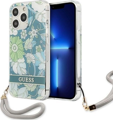Attēls no Guess Etui Guess GUHCP13XHFLSN Apple iPhone 13 Pro Max zielony/green hardcase Flower Strap
