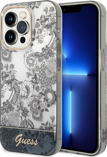 Picture of Guess Etui Guess GUHCP14LHGPLHG Apple iPhone 14 Pro szary/grey hardcase Porcelain Collection