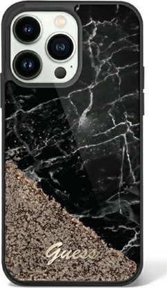 Attēls no Guess Etui Guess GUHCP14LLCSGSGK Apple iPhone 14 Pro czarny/black hardcase Liquid Glitter Marble