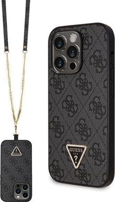 Attēls no Guess Etui GUHCP14LP4TDSCPK Apple iPhone 14 Pro hardcase Crossbody 4G Metal Logo czarny/black