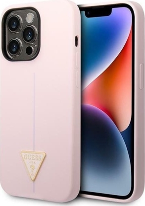 Attēls no Guess Etui Guess GUHCP14LSLTGU Apple iPhone 14 Pro fioletowy/purple hardcase Silicone Triangle
