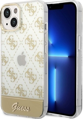 Attēls no Guess Etui Guess GUHCP14MHG4MHG Apple iPhone 14 Plus zoty/gold hardcase 4G Pattern Script