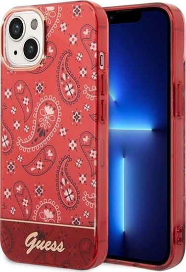 Picture of Guess Etui Guess GUHCP14MHGBNHR Apple iPhone 14 Plus czerwony/red hardcase Bandana Paisley