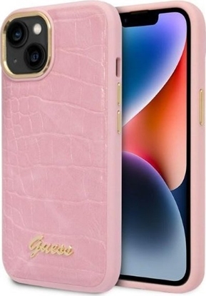Attēls no Guess Etui GUHCP14MHGCRHP Apple iPhone 14 Plus róowy/pink hardcase Croco Collection