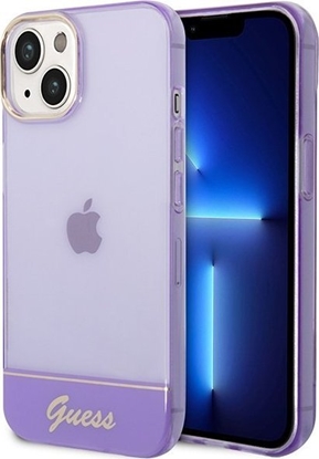 Attēls no Guess Etui Guess GUHCP14SHGCOU Apple iPhone 14 fioletowy/purple hardcase Translucent
