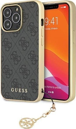 Attēls no Guess Etui GUHCP14XGF4GGR Apple iPhone 14 Pro Max szary/grey hardcase 4G Charms Collection