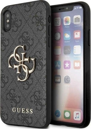 Attēls no Guess Etui GUHCPX4GMGGR Apple iPhone XS/X szary/grey hardcase 4G Big Metal Logo