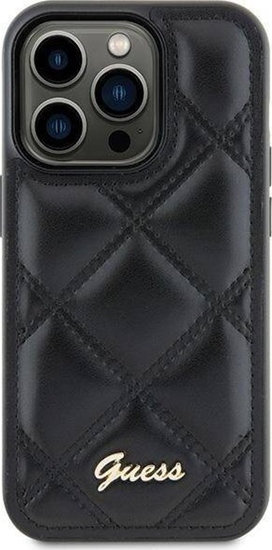 Picture of Guess Etui Guess GUHCS23FEPSQSQSK Samsung Galaxy S23 FE hardcase Quilted Metal Logo czarny/black