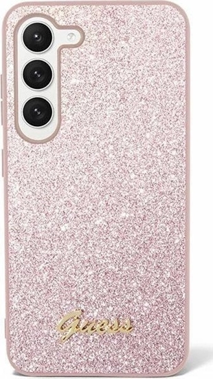 Picture of Guess Etui Guess GUHCS24MHGGSHP Samsung Galaxy S24+ Plus hardcase Glitter Script róowy/pink