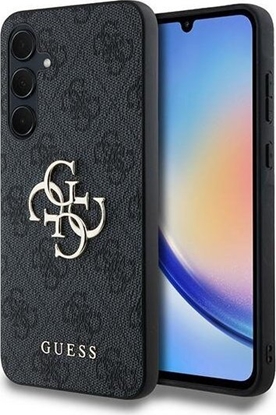 Attēls no Guess Etui GUHCSA354GMGGR Samsung Galaxy A35 hardcase 4G Big Metal Logo czarny/black