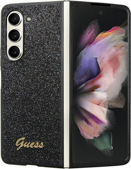 Picture of Guess Etui Guess GUHCZFD5HGGSHK Samsung Galaxy Z Fold 5 hardcase Glitter Script czarny/black