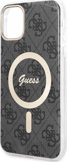 Изображение Guess Etui Guess GUHMN61H4STK Apple iPhone 11 czarny/black hardcase 4G MagSafe