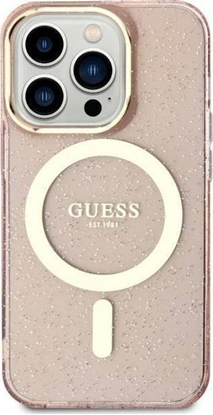 Attēls no Guess Etui Guess GUHMN61HCMCGP Apple iPhone 11/XR róowy/pink hardcase Glitter Gold MagSafe