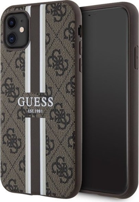 Attēls no Guess Etui GUHMN61P4RPSW Apple iPhone 11/XR brzowy/brown hardcase 4G Printed Stripes MagSafe