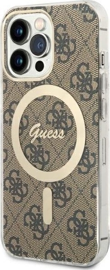 Picture of Guess Etui Guess GUHMP13LH4STW Apple iPhone 13 Pro brzowy/brown hardcase 4G MagSafe