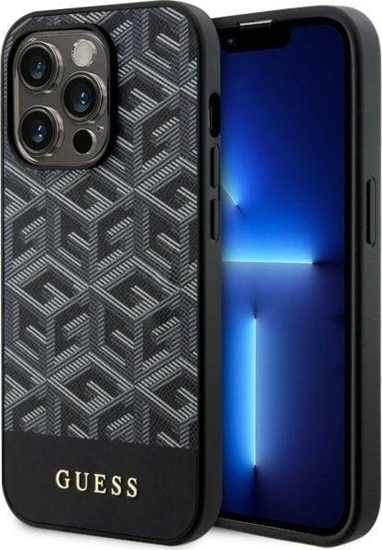 Изображение Guess Etui Guess GUHMP14LHGCFSEK Apple iPhone 14 Pro czarny/black hardcase GCube Stripes MagSafe