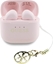 Attēls no Guess Glossy Effect Printed Classic Logo & Charm Roze Headphones