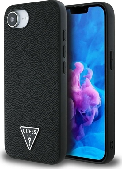 Picture of Guess Grained Triangle MagSafe Case for Apple iPhone 16e