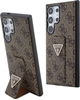 Picture of Guess GUHCS24LPGS4TDW S24 Ultra S928 brown hardcase Grip Stand 4G Triangle Strass | GUESS