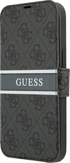 Picture of Guess GUBKP13S4GDGR iPhone 13 mini 5,4" szary/grey book 4G Stripe