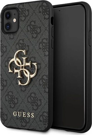 Picture of Guess GUHCN614GMGGR iPhone 11 6,1" szary/grey hardcase 4G Big Metal Logo