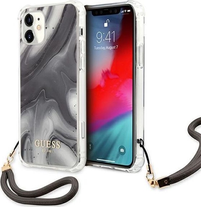 Attēls no Guess Guess GUHCP12SKSMAGR iPhone 12 mini 5,4" szary/grey hardcase Marble Collection
