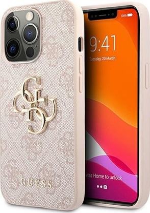 Attēls no Guess GUHCP13L4GMGPI iPhone 13 Pro / 13 6,1 róowy hardcase 4G Big Metal Logo