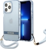 Picture of Guess Guess GUHCP13LHTSGSB iPhone 13 Pro / 13 6,1" niebieski/blue hardcase Translucent Stap