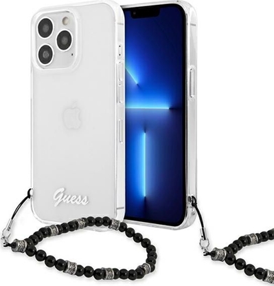 Attēls no Guess Guess GUHCP13LKPSBK iPhone 13 Pro / 13 6,1" Transparent hardcase Black Pearl