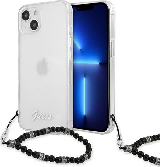 Picture of Guess Guess GUHCP13MKPSBK iPhone 13 6,1" Transparent hardcase Black Pearl