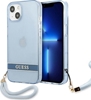 Picture of Guess Guess GUHCP13SHTSGSB iPhone 13 mini 5,4" niebieski/blue hardcase Translucent Stap