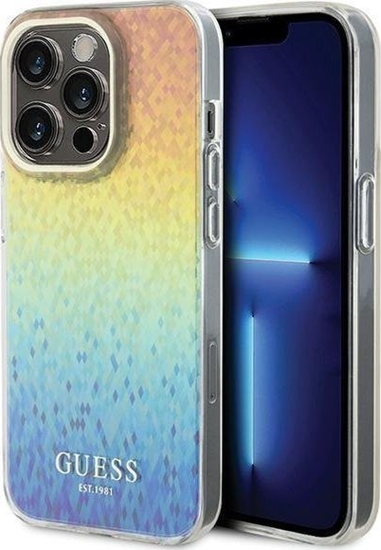 Изображение Guess Guess GUHCP15LHDECMI iPhone 15 Pro 6.1" wielokolorowy hardcase IML Faceted Mirror Disco Iridescent