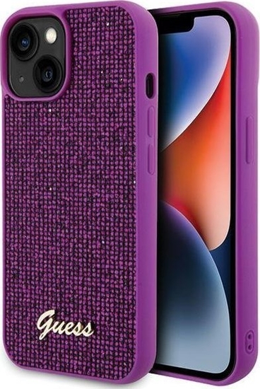 Изображение Guess Guess GUHCP15SPMSDGSF iPhone 15 6.1" fuksja/fuschia hardcase Disco Metal Script