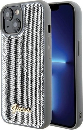 Attēls no Guess Guess GUHCP15SPSFDGSS iPhone 15 6.1" srebrny/silver hardcase Sequin Script Metal
