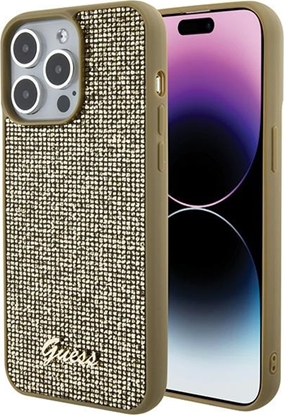 Attēls no Guess Guess GUHCP15XPMSDGSD iPhone 15 Pro Max 6.7" zoty/gold hardcase Disco Metal Script