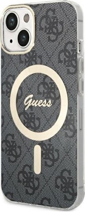 Attēls no Guess Guess GUHMP14SH4STK iPhone 14 6.1" czarny/black hardcase 4G MagSafe