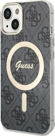 Picture of Guess Guess GUHMP14SH4STK iPhone 14 6.1" czarny/black hardcase 4G MagSafe