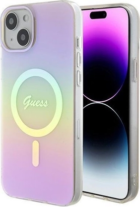 Attēls no Guess Guess GUHMP15MHITSP iPhone 15 Plus 6.7" róowy/pink hardcase IML Iridescent MagSafe