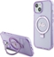 Изображение Guess Guess GUHMP15MHRSGSU iPhone 15 Plus 6.7" fioletowy/purple hardcase Ring Stand Script Glitter MagSafe