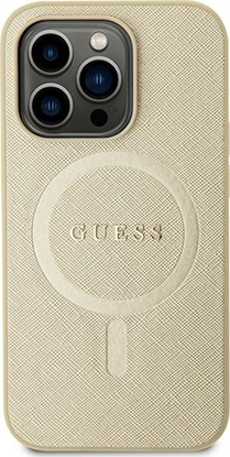 Attēls no Guess GUHMP15MPSAHMCB iPhone 15 Plus / 14 Plus 6.7" zoty/gold hardcase Saffiano MagSafe