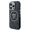 Picture of Guess IML 4G Glitter and Triangle Logo MagSafe Protective cover for Apple iPhone 16 Pro